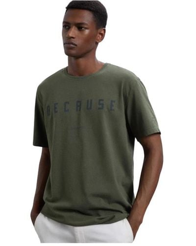 Ecoalf Klassisches Baumwoll T-Shirt - Grün