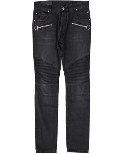 Balmain Cotton slim denim jeans - Nero