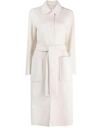 Krizia Coats > belted coats - Blanc