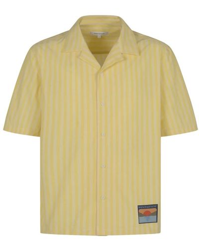 Maison Kitsuné Short Sleeve Shirts - Yellow