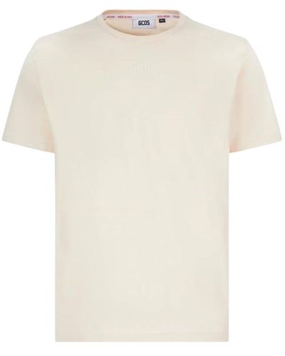 Gcds Kurzarm logo t-shirt - Weiß