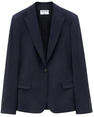 Filippa K Elegante blazer in lana - Blu