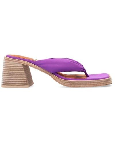 Miista April heeled flip-flips - Multicolore