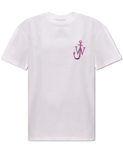 JW Anderson T-shirt mit logo - Lila