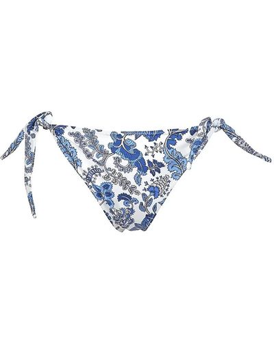 Mc2 Saint Barth Geometrischer bikini fantasie blume - Blau
