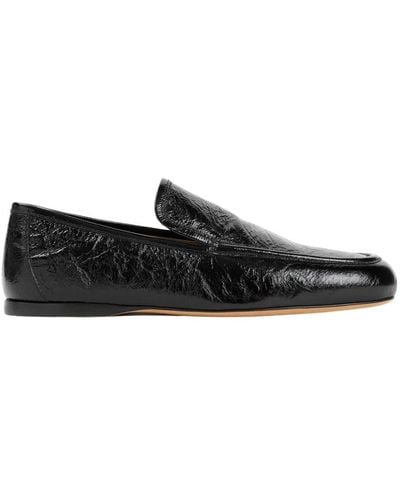 Khaite Schwarze loafers minimalistisches design lackleder