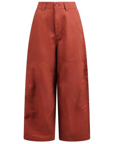 Sea Trousers > cropped trousers - Rouge