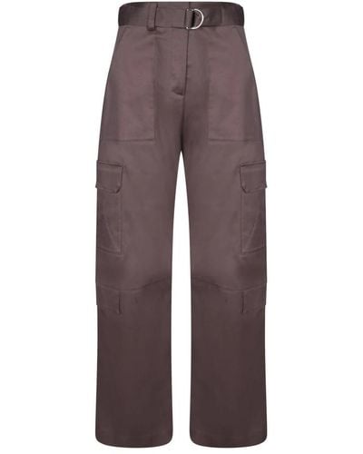 MSGM Wide Trousers - Brown
