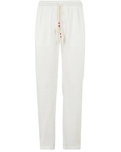 Mc2 Saint Barth Trousers > slim-fit trousers - Blanc