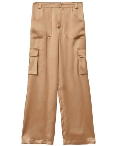 Gaelle Paris Trousers > wide trousers - Neutre