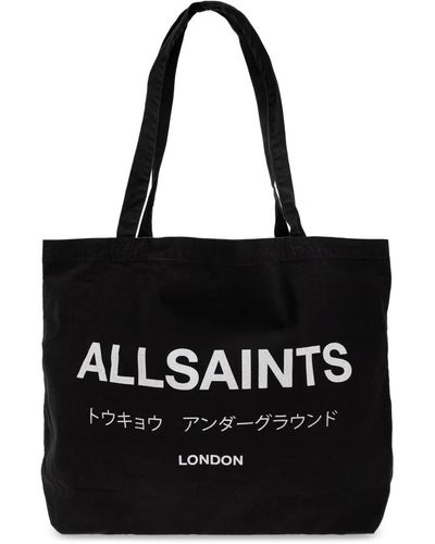 AllSaints Untergrund-einkaufstasche - Schwarz