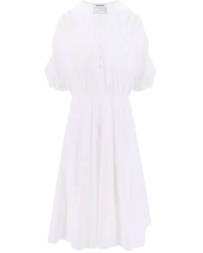 Vivetta Midi Dresses - White