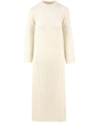 Not Shy Knitted Dresses - Natural