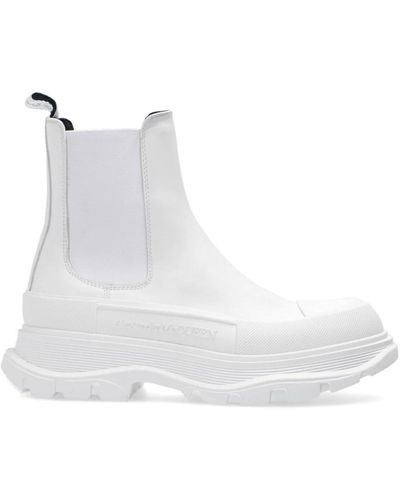 Alexander McQueen Chunky sole sneakers elastische einsätze - Weiß