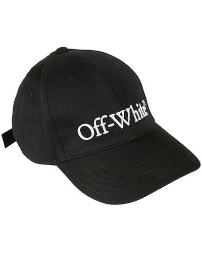 Off-White c/o Virgil Abloh Fuera de la gorra de béisbol del logotipo bordado blanco con - Negro
