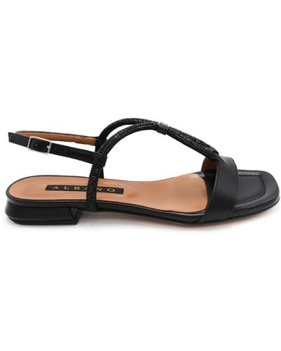 Albano Flat sandals - Schwarz