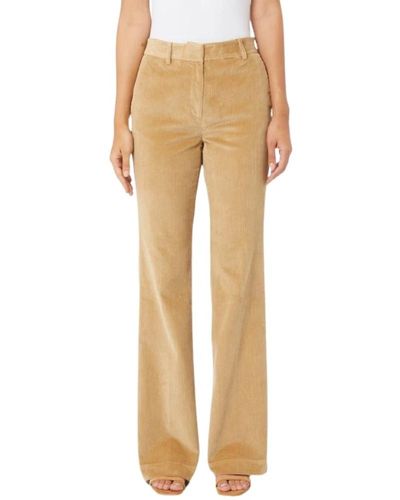 Michael Kors Straight Trousers - Natural