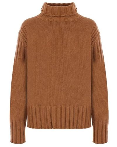 Jil Sander Turtlenecks - Brown