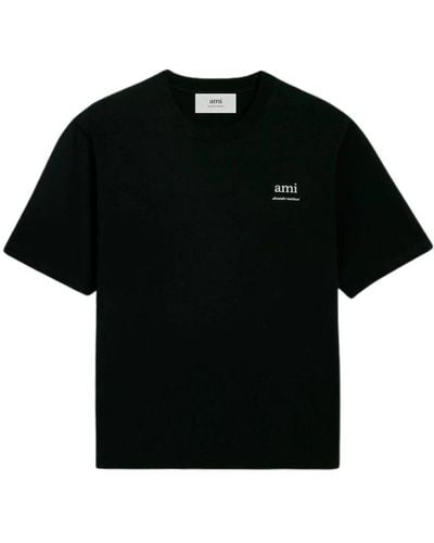 Ami Paris T-shirts - Schwarz