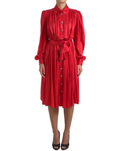 Dolce & Gabbana Shirt dresses - Rot
