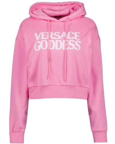 Versace Hoodie goddess sweatshirt kurz logo - Pink