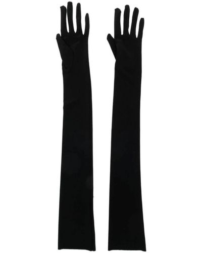 Norma Kamali Schwarze stretch-lange handschuhe