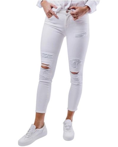 J Brand Jeans skinny - Blanc