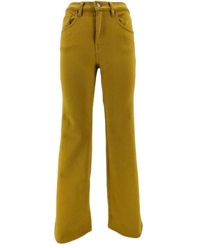 P.A.R.O.S.H. Wide Jeans - Yellow