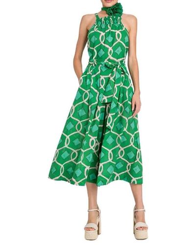 Twin Set Midi Dresses - Green