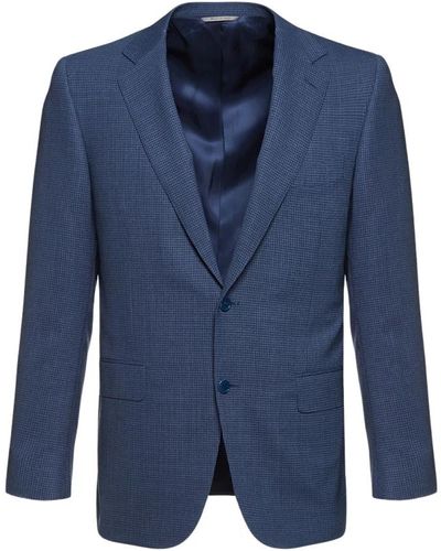 Canali Impeccabile abito in lana - Blu