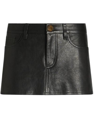 Etro Leather Skirts - Black