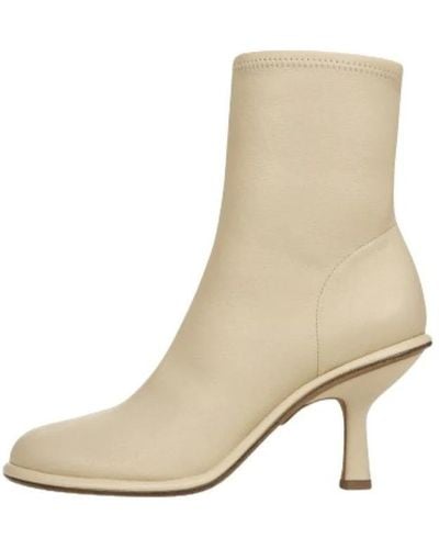 Vince Heeled Boots - Natural
