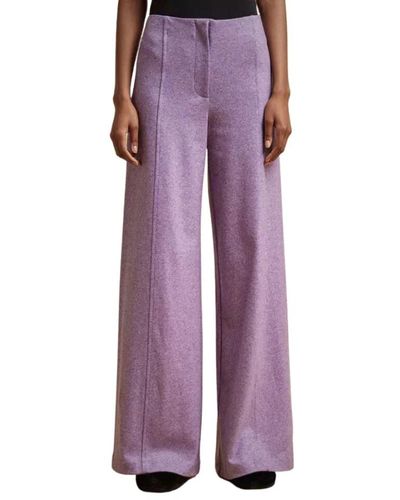 Liviana Conti Trousers > wide trousers - Violet