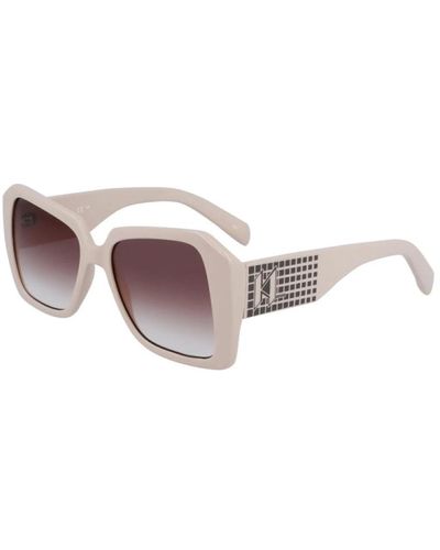 Karl Lagerfeld Classico occhiali da sole neri - Bianco