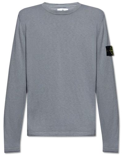 Stone Island Pullover mit logo - Grau