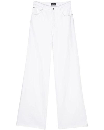 A.P.C. Wide Jeans - White