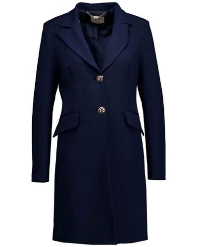 Rinascimento Single-Breasted Coats - Blue