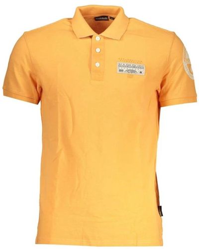 Napapijri Polo Shirts - Yellow