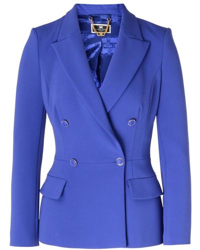 Elisabetta Franchi Jackets > blazers - Bleu