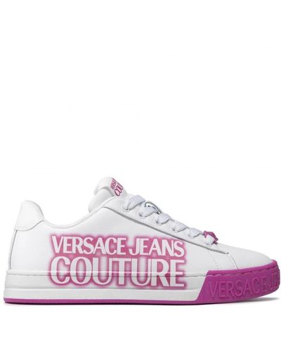 Versace Jeans Couture Leder logo sneakers - Lila