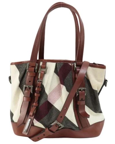 Burberry Pre-owned > pre-owned bags > pre-owned shoulder bags - Marron