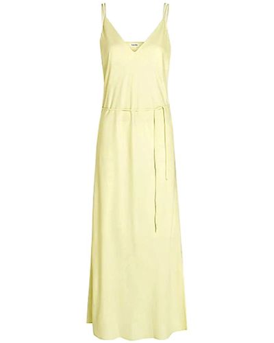 Calvin Klein Mimosa giallo midi slip dress