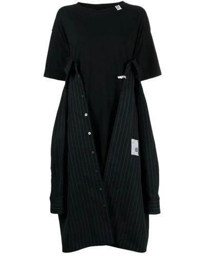 Maison Mihara Yasuhiro Midi Dresses - Black