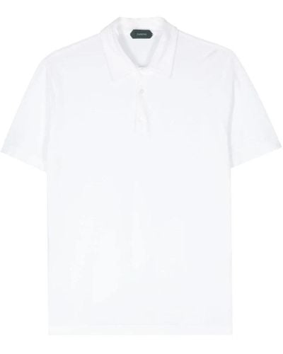 Zanone Tops > polo shirts - Blanc