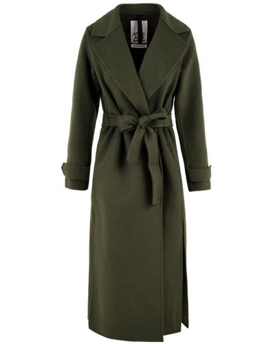 Attic And Barn Belted Coats - Green