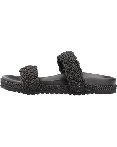 La Strada Flat sandals - Negro