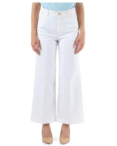 Guess Trousers > wide trousers - Blanc