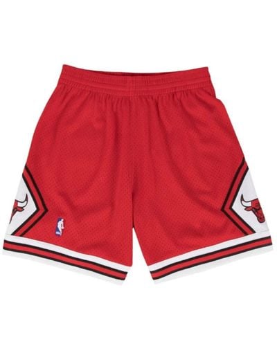 Mitchell & Ness Casual Shorts - Red