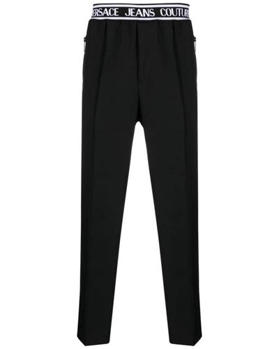 Versace Slim-Fit Trousers - Black