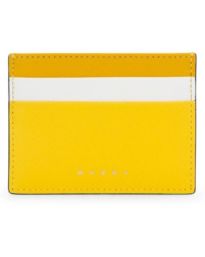 Marni Stilvolles portemonnaie für den täglichen gebrauch - Gelb